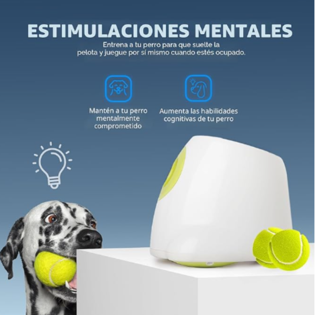 Lanzador de pelotas para perros automatico