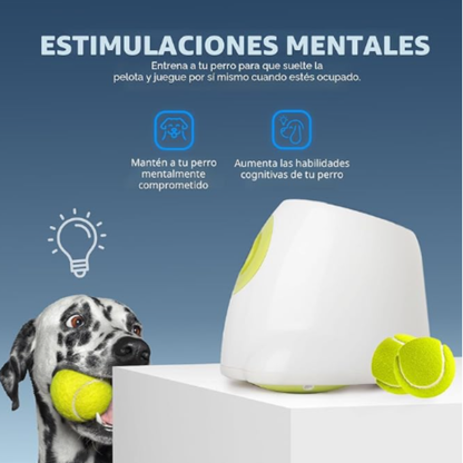 Lanzador de pelotas para perros automatico