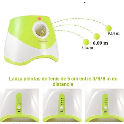 Lanzador de pelotas para perros automatico