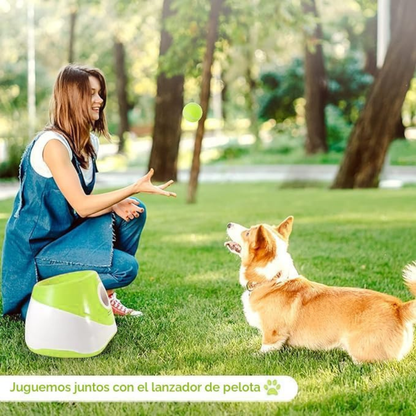 Lanzador de pelotas para perros automatico
